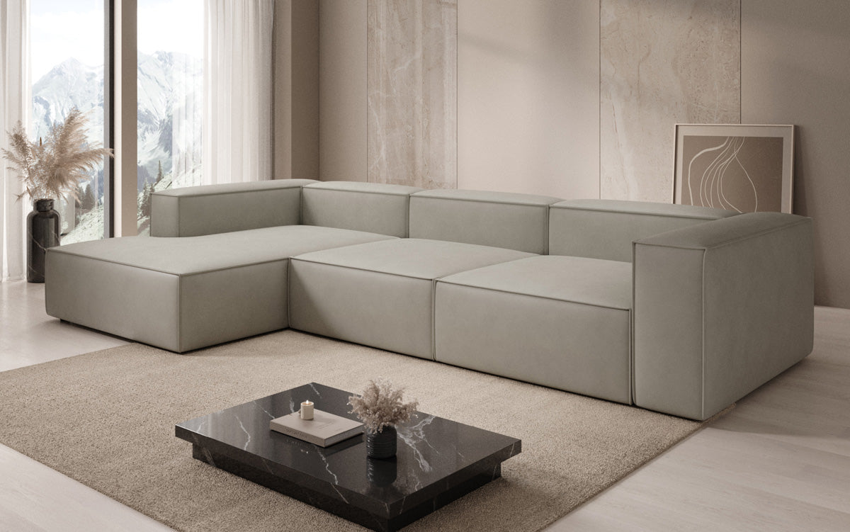 Designer Sofa Lesley L am Echtleder