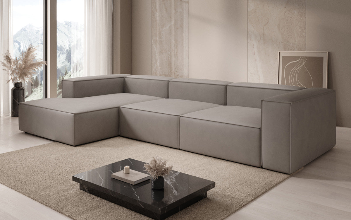 Designer Sofa Lesley L am Echtleder