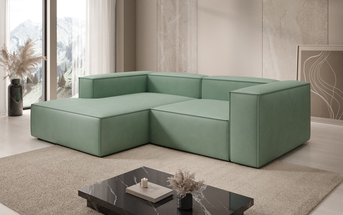 Designer Sofa Lesley L Mini a Echtleder