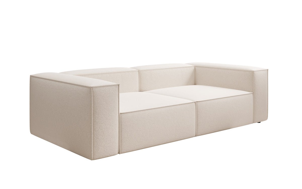 Designer Sofa Lesley 3 Sitzer in Strukturstoff