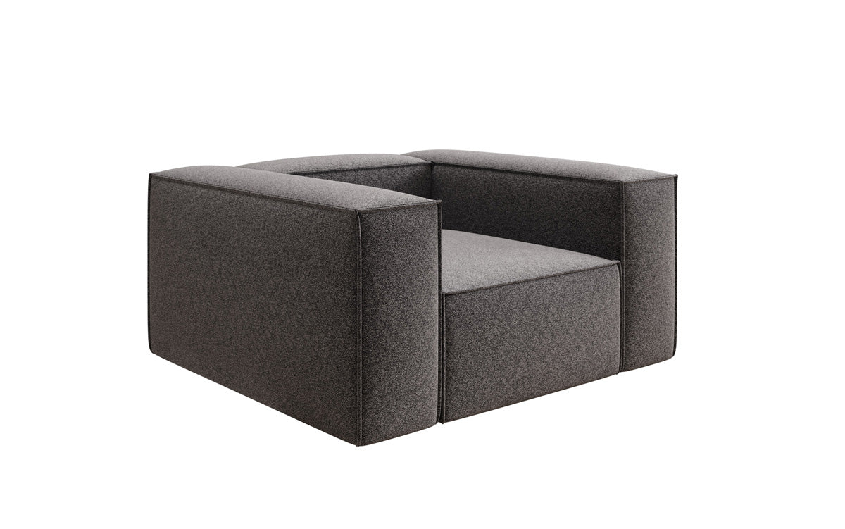 Designer-Sofasessel Lesley aus Strukturstoff