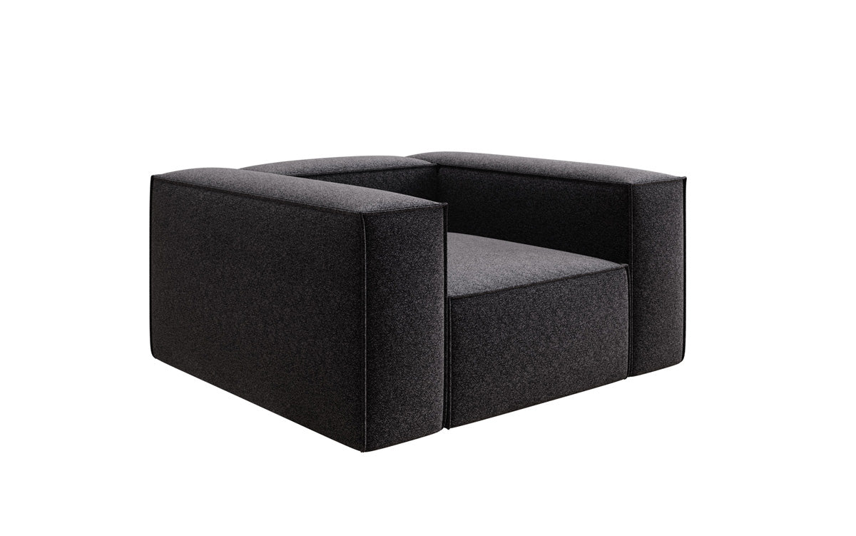 Designer-Sofasessel Lesley aus Strukturstoff
