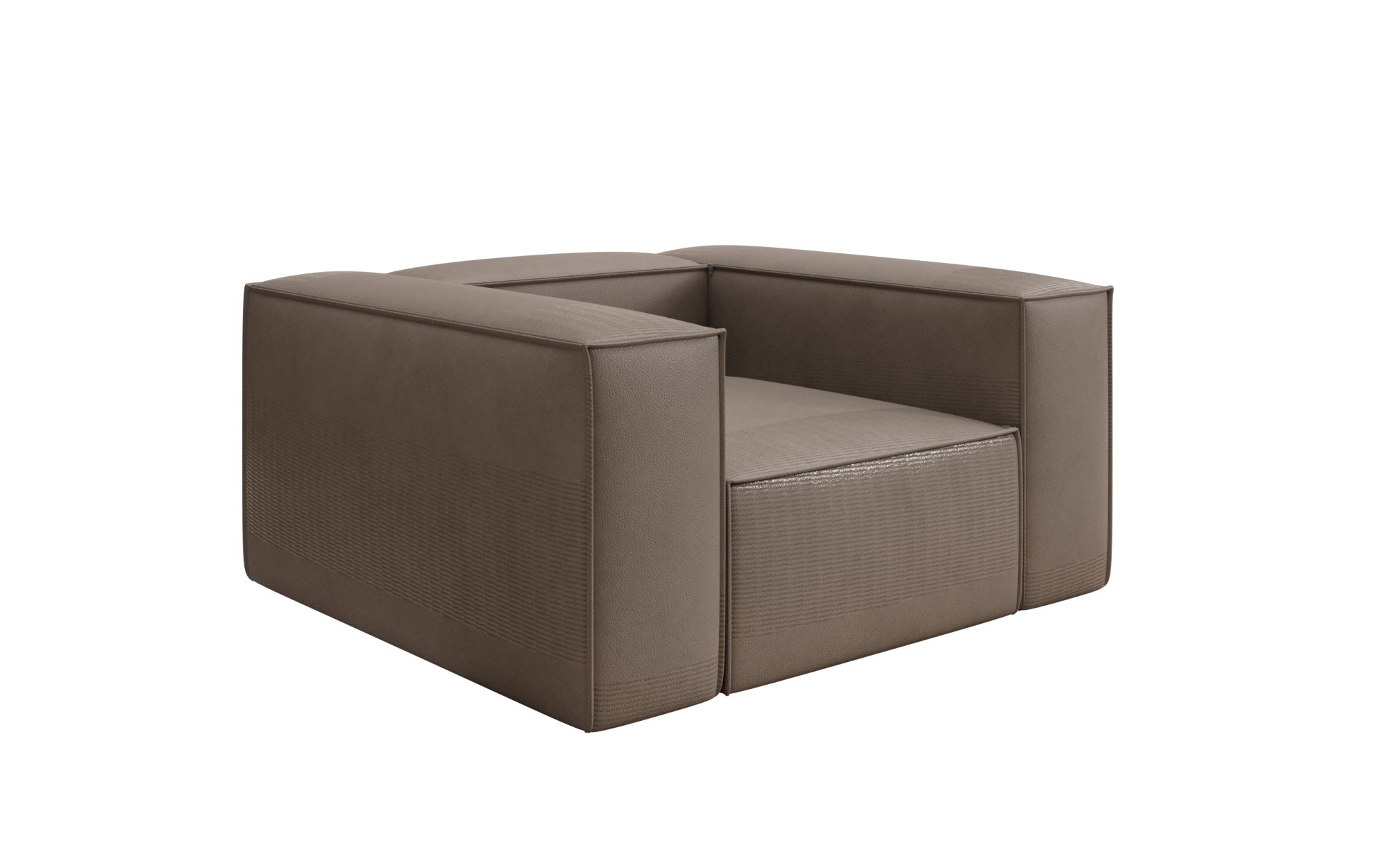 Designer Sofa-Sessel Lesley a Echtleder