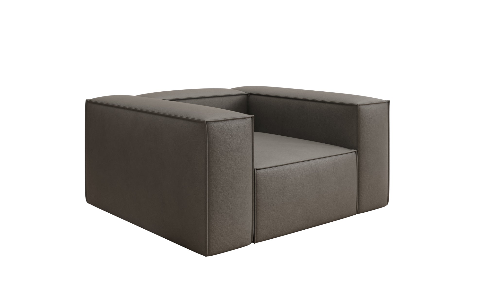Designer Sofa-Sessel Lesley a Echtleder