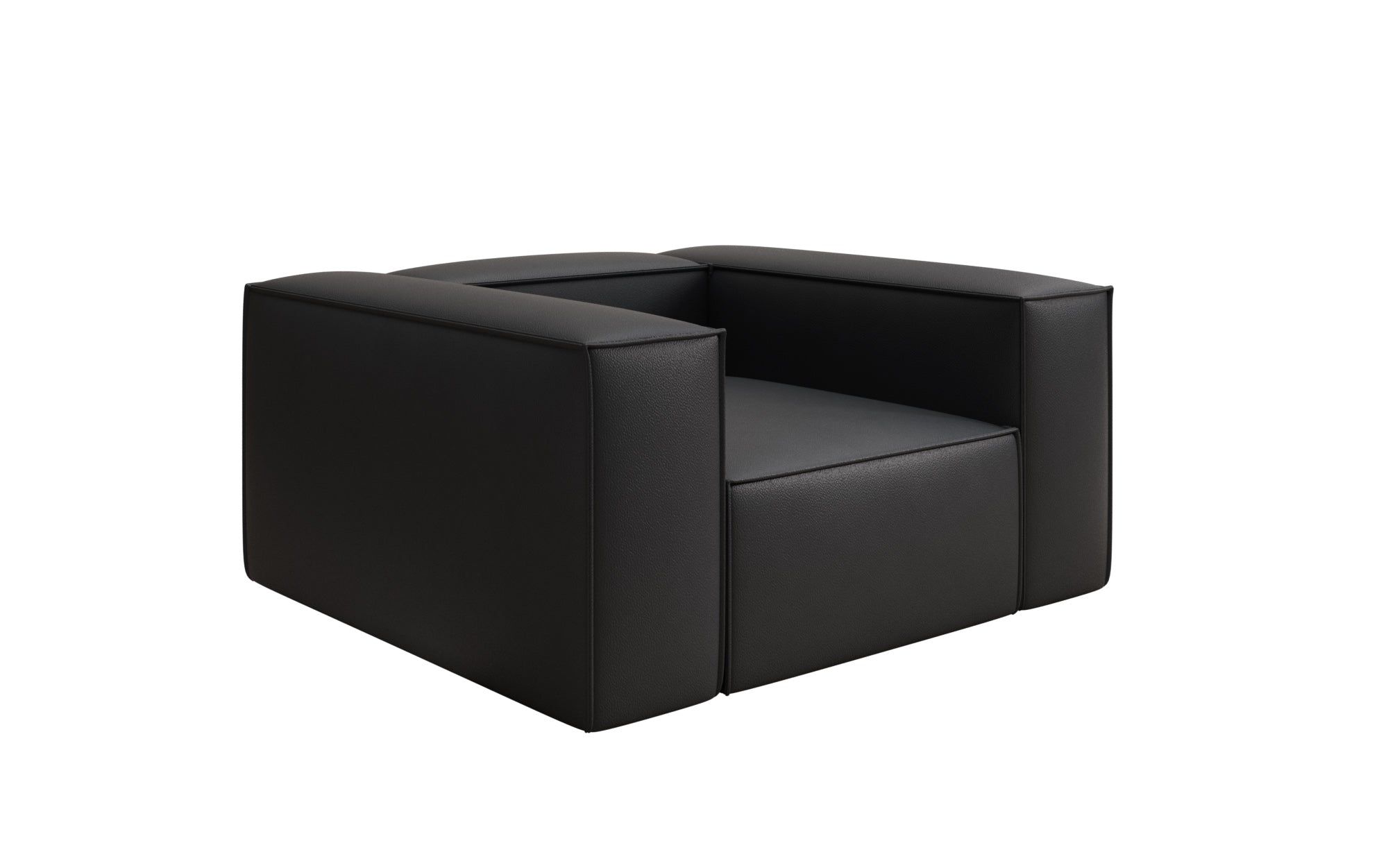 Designer Sofa-Sessel Lesley a Echtleder