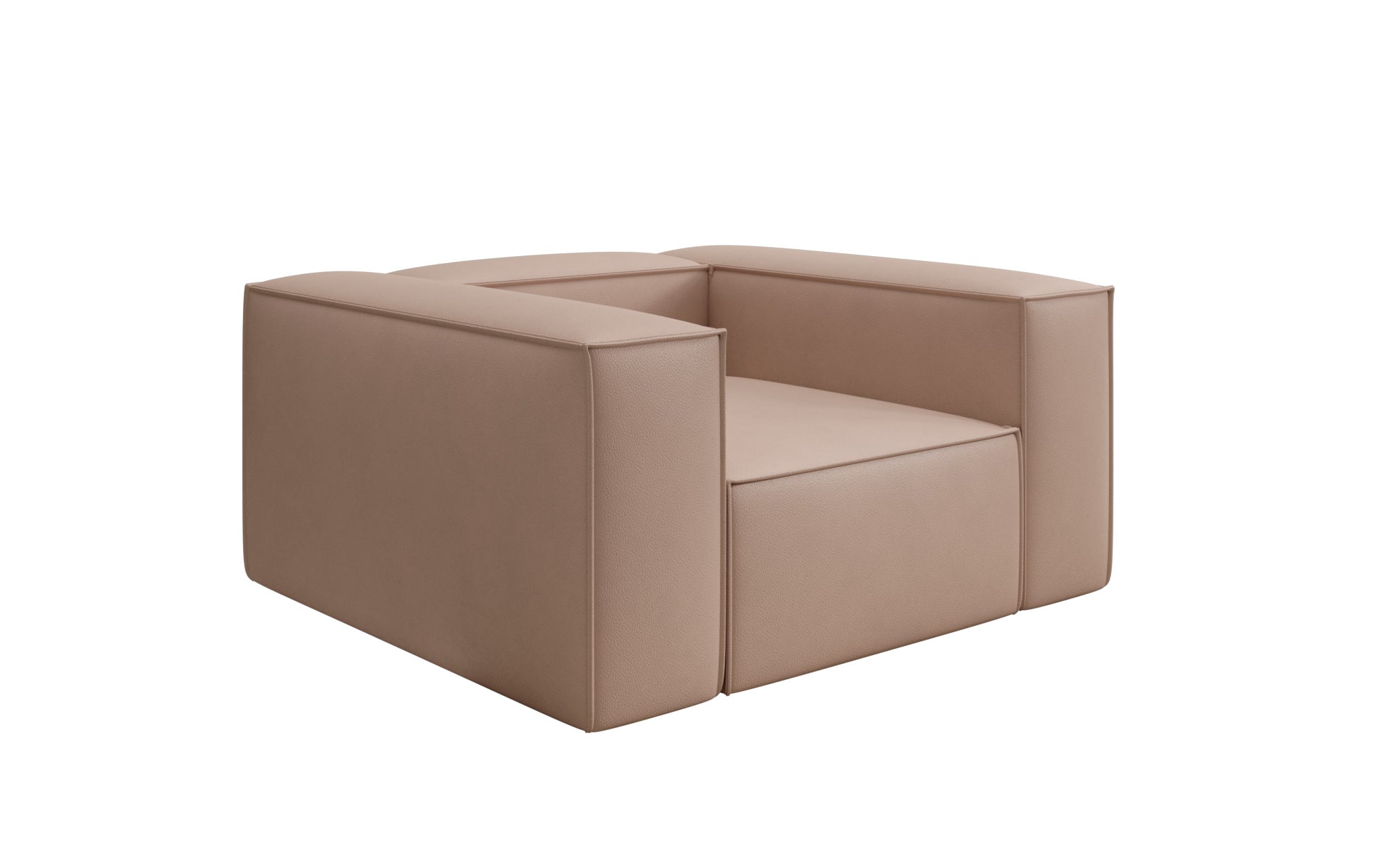 Designer Sofa-Sessel Lesley a Echtleder