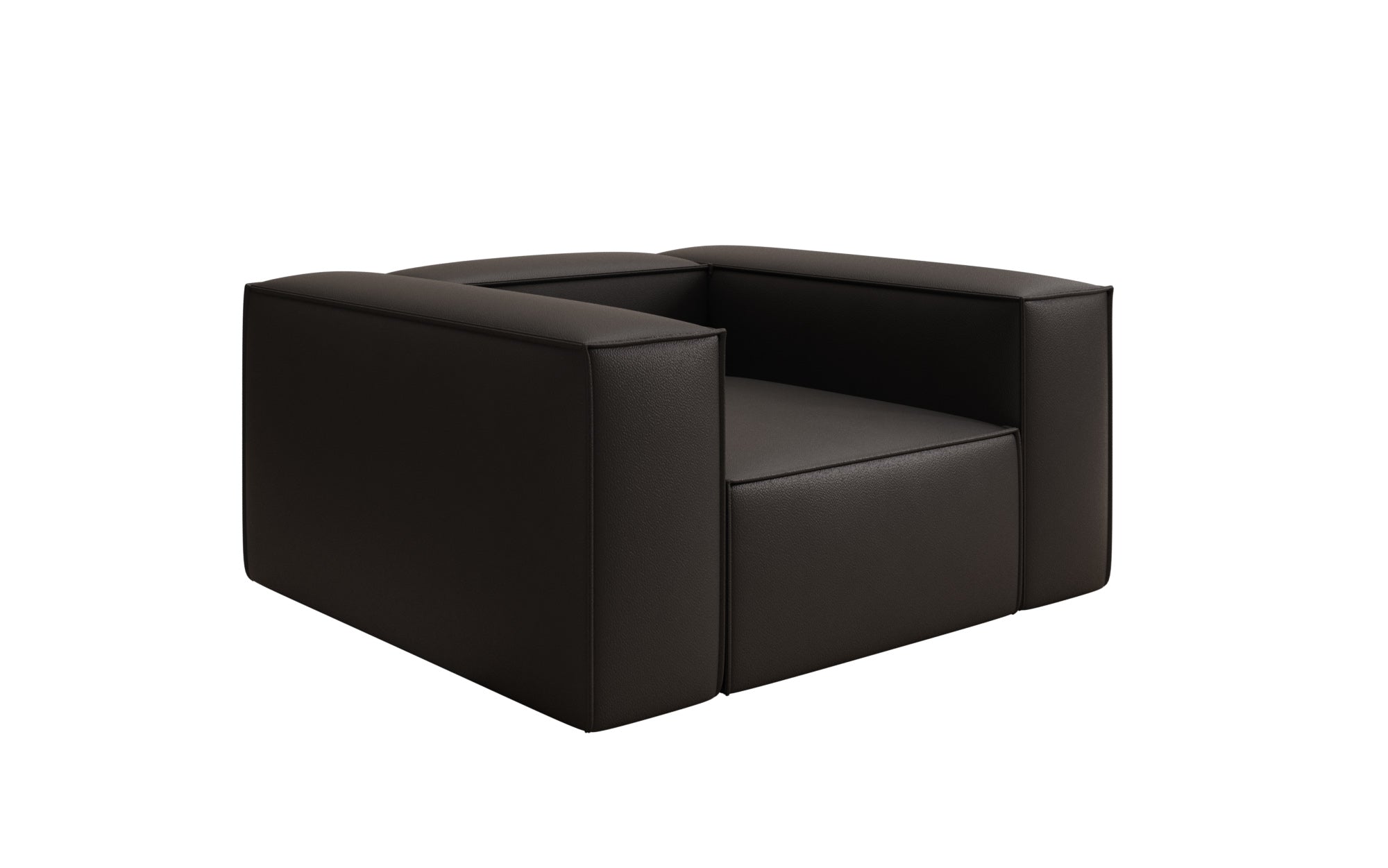 Designer Sofa-Sessel Lesley a Echtleder