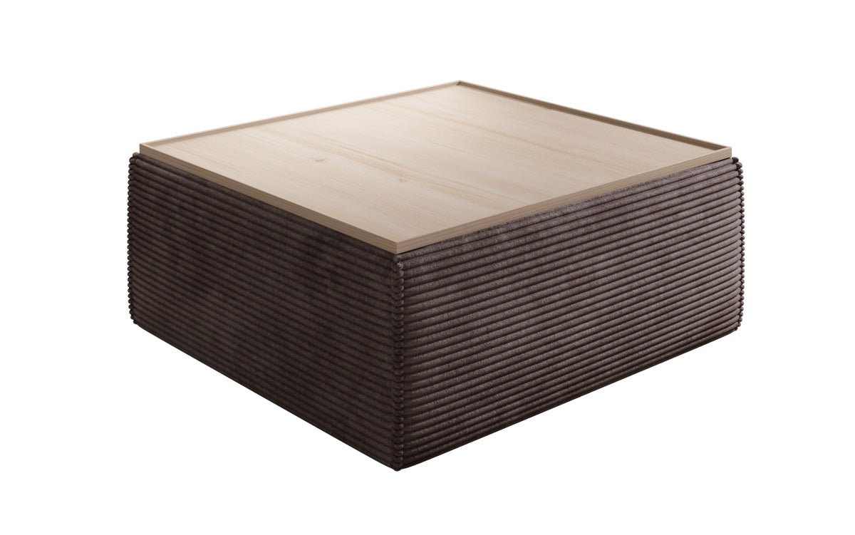 Beistellhocker/Couchtisch Lesley mat Späicherplatz a Cord