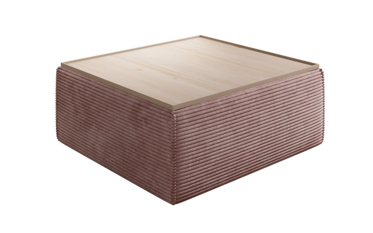 Beistellhocker/Couchtisch Lesley mat Späicherplatz a Cord