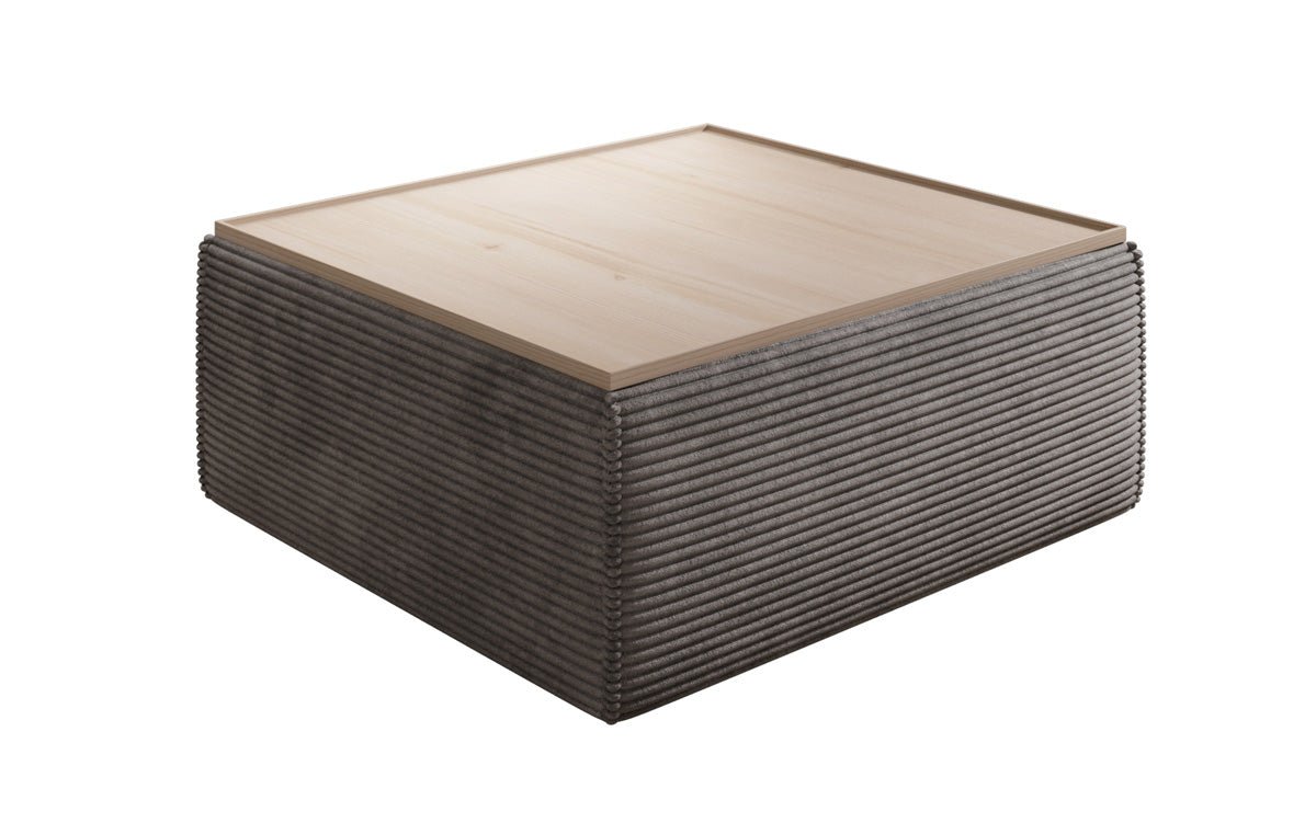 Beistellhocker/Couchtisch Lesley mat Späicherplatz a Cord