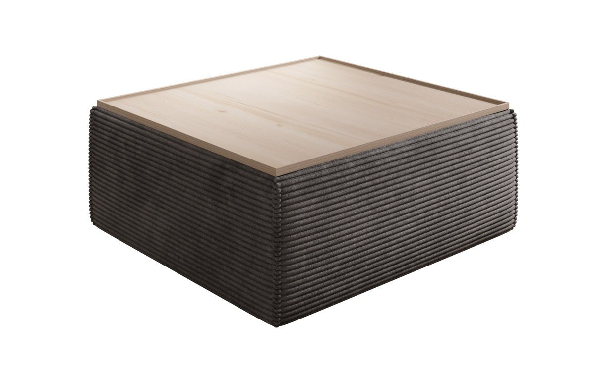 Beistellhocker/Couchtisch Lesley mat Späicherplatz a Cord