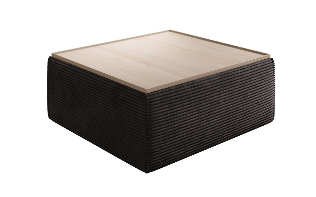 Beistellhocker/Couchtisch Lesley mat Späicherplatz a Cord