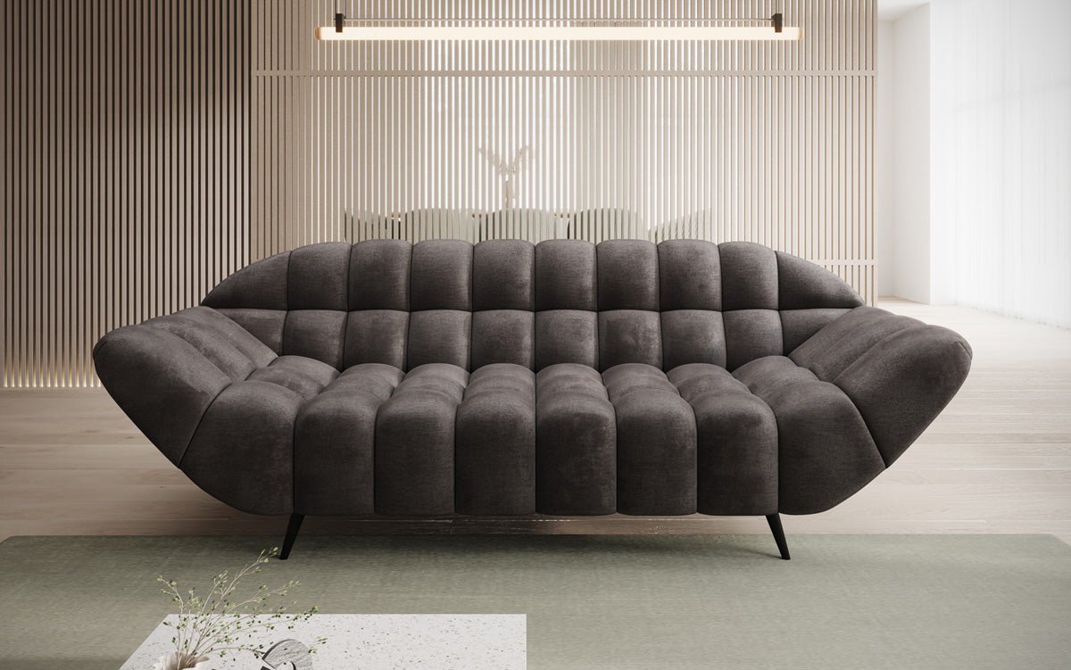 Designer 2 Sitzer Sofa Amora in Samt
