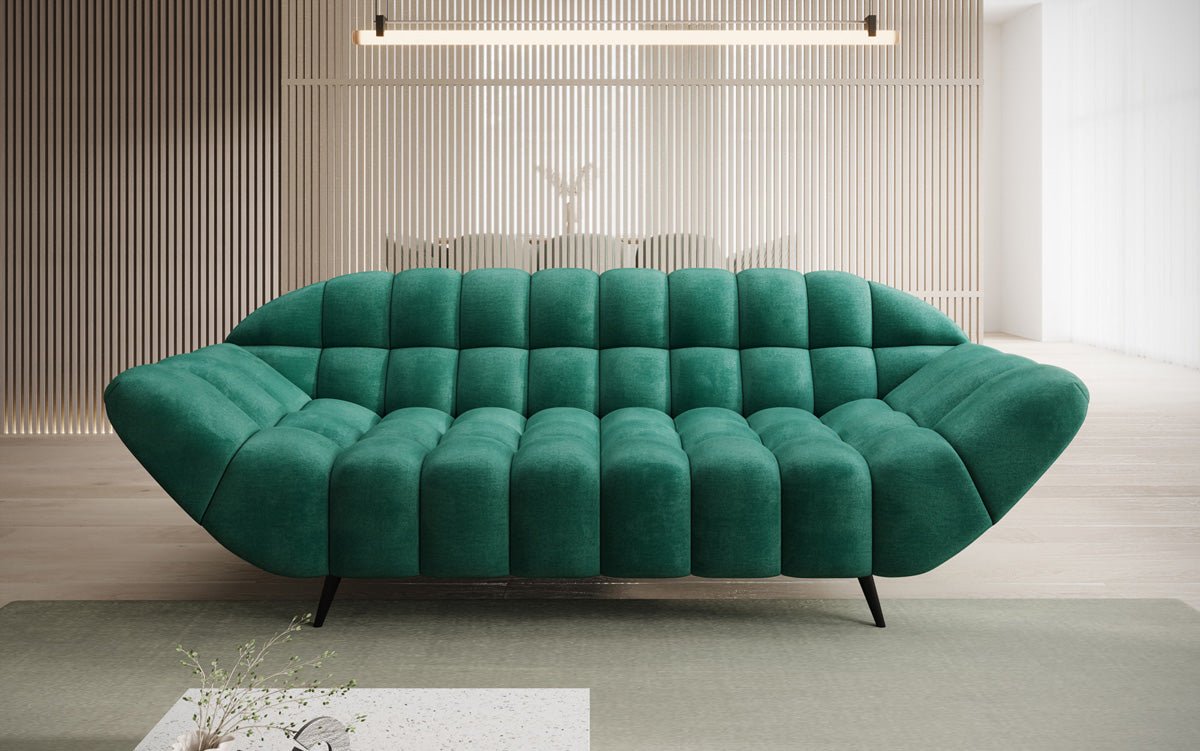 Designer 2 Sitzer Sofa Amora in Samt