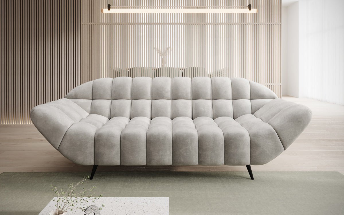 Designer 2 Sitzer Sofa Amora in Samt