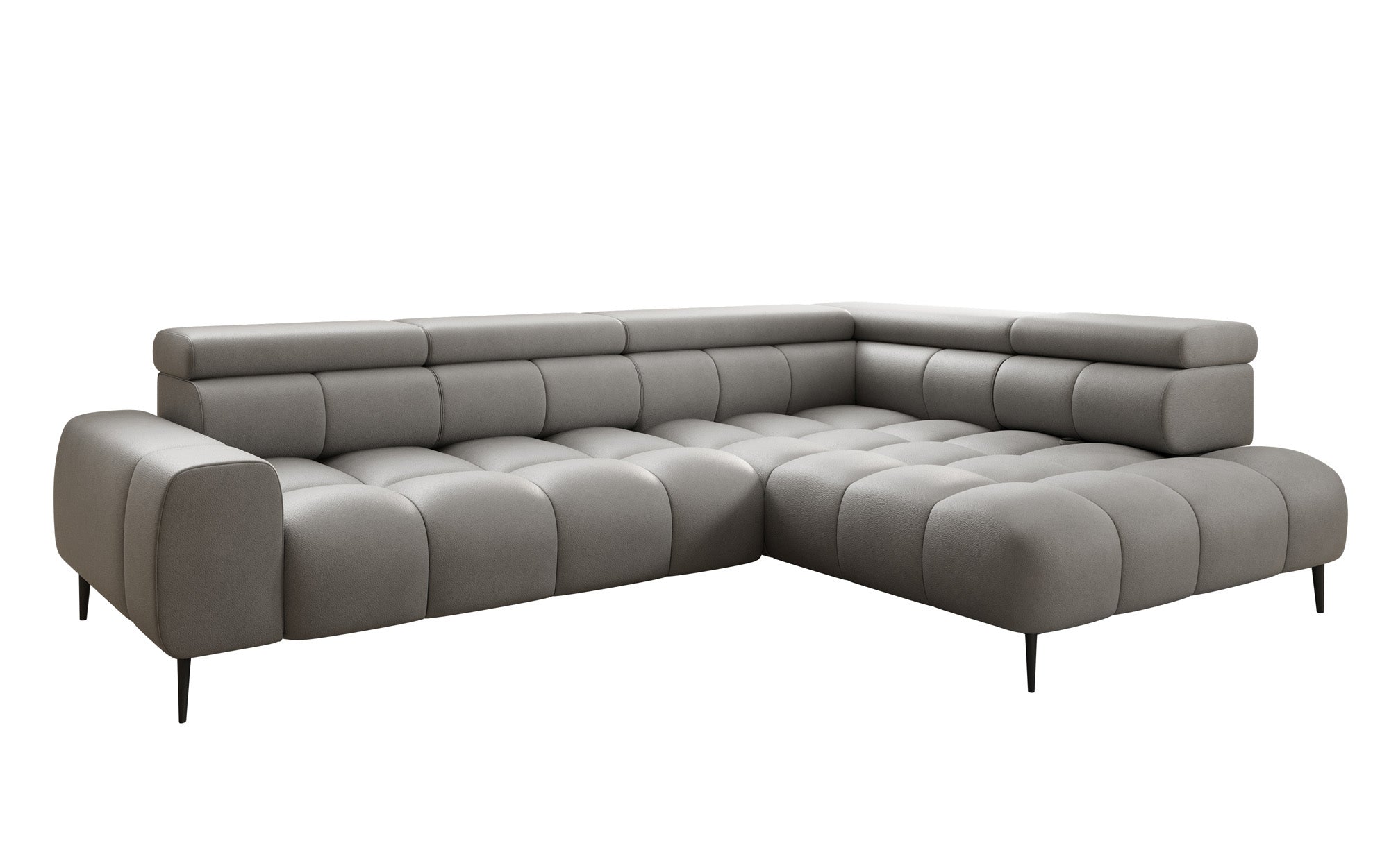 Designer Sofa Ceora L mat elektrescher Schloffunktioun an verstellbarer Récklehne a Echtläder