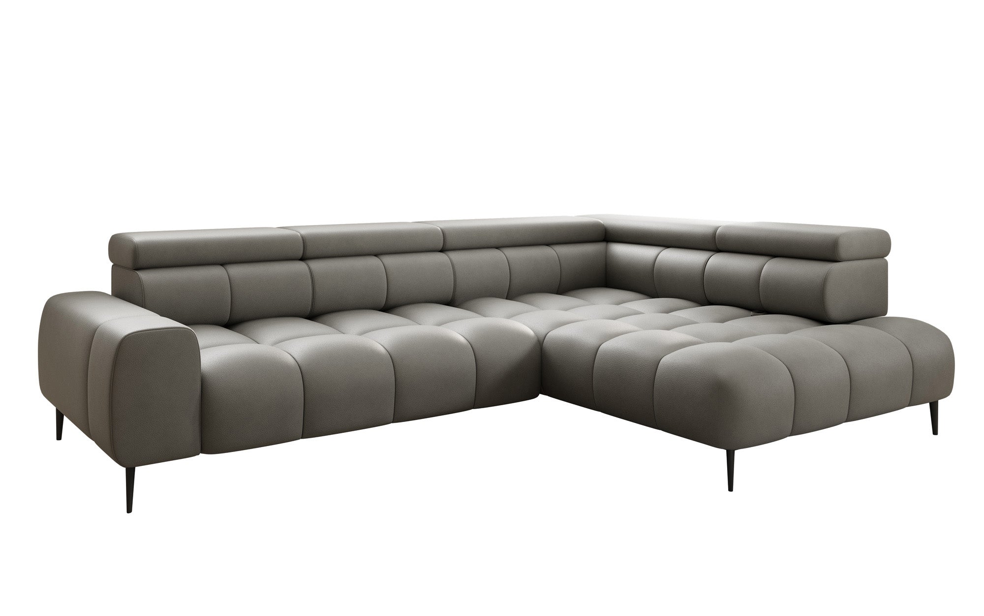 Designer Sofa Ceora L mat elektrescher Schloffunktioun an verstellbarer Récklehne a Echtläder
