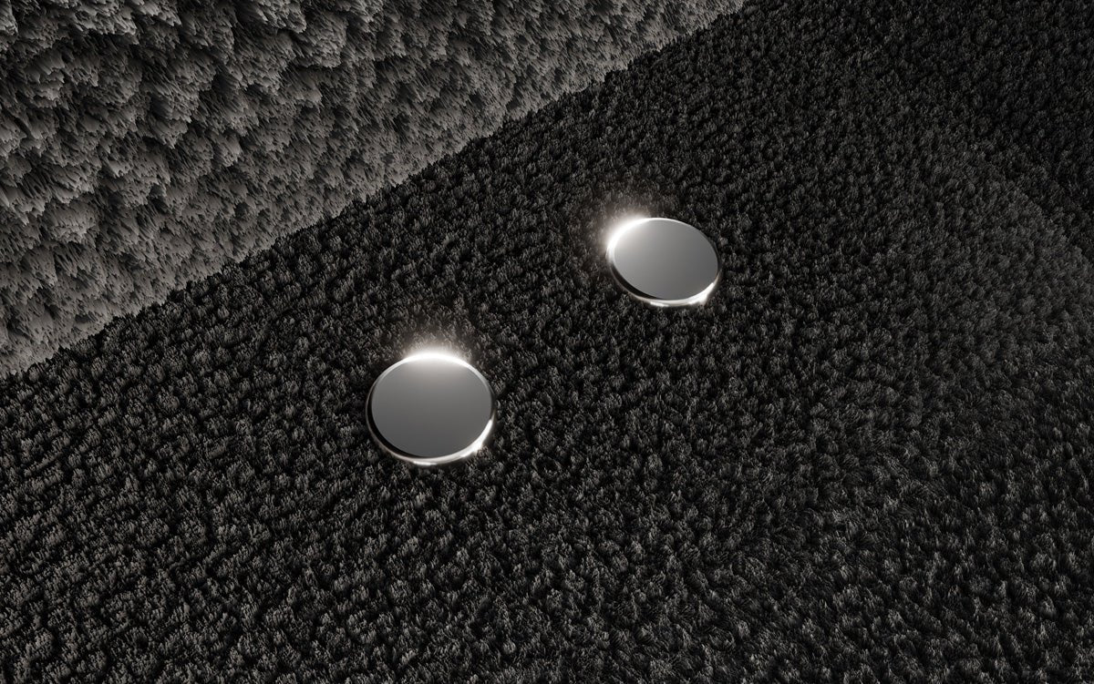 Designer Sofa Sydney L II Bouclé mit elektrischer Schlaffunktion