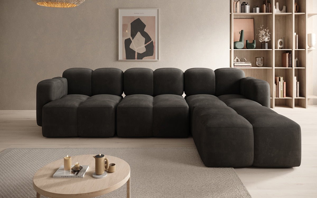 Designer L Sofa Celly aus Samt