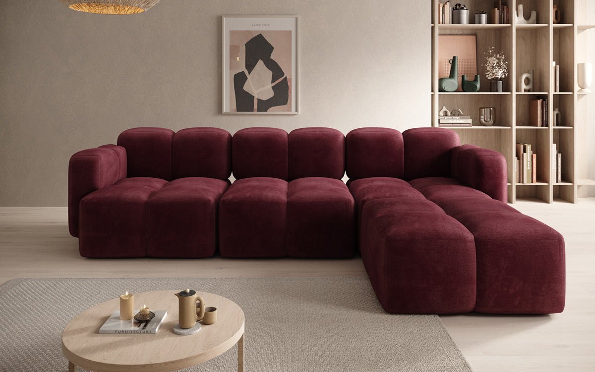 Designer L Sofa Celly aus Samt