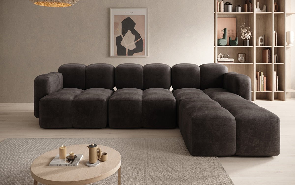 Designer L Sofa Celly aus Samt