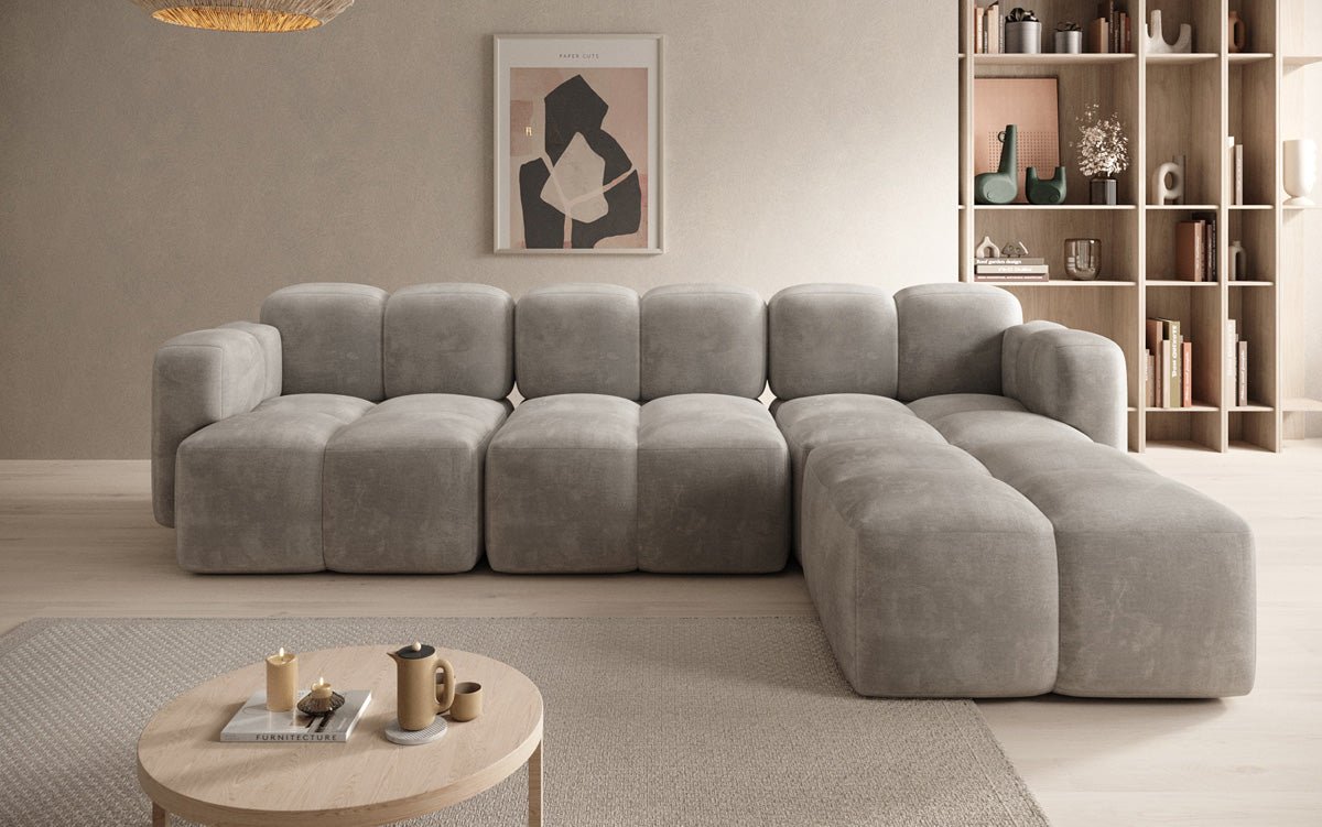 Designer L Sofa Celly aus Samt