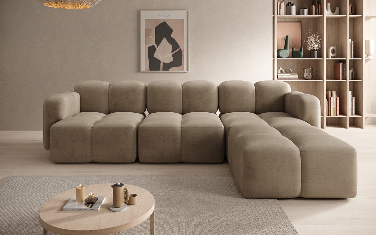 Designer L Sofa Celly aus Samt