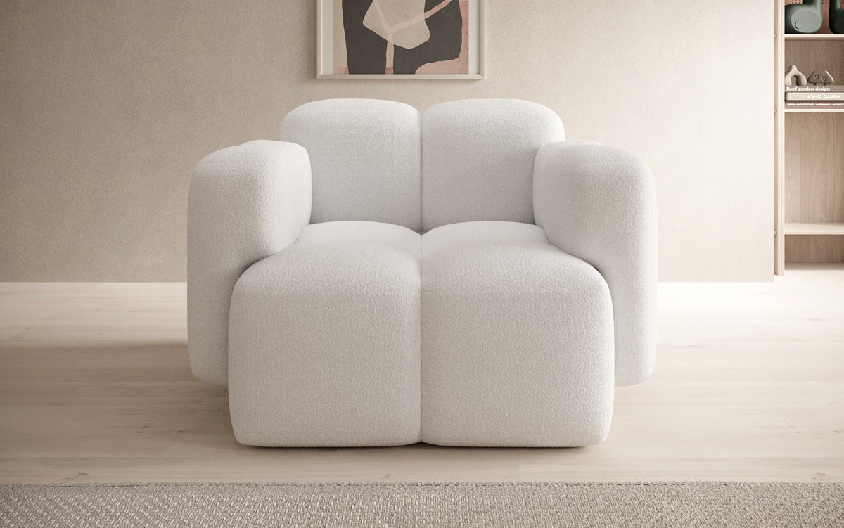 Designer Sofa-Sessel Celly a Bouclé