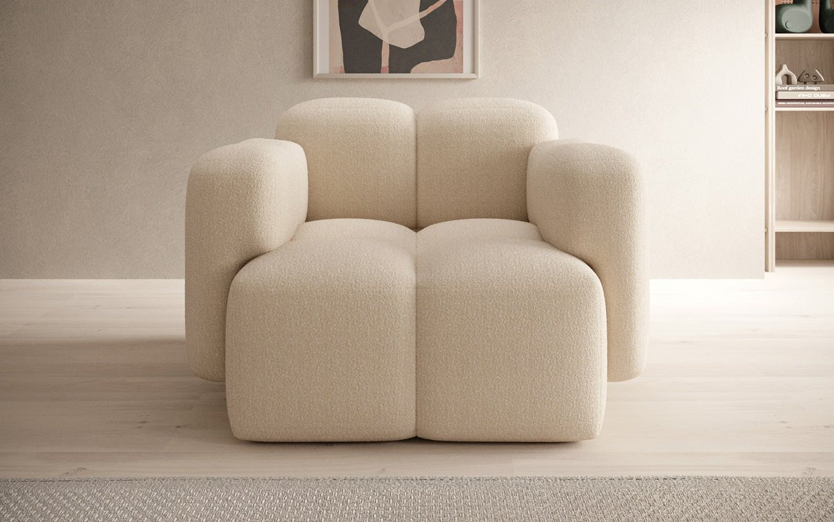 Designer Sofa-Sessel Celly a Bouclé
