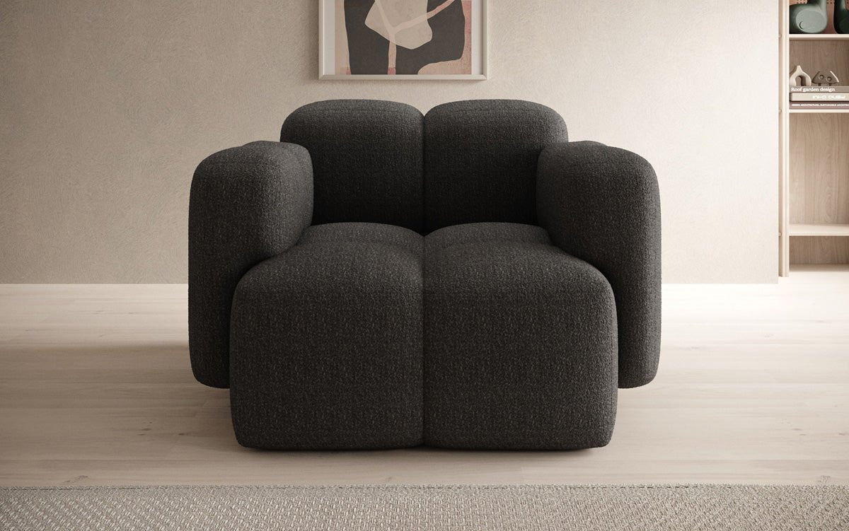 Designer Sofa-Sessel Celly a Bouclé
