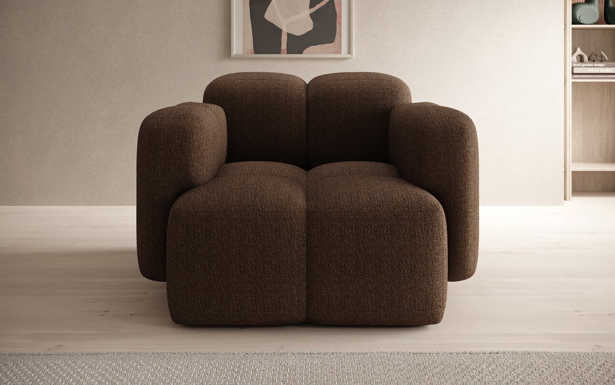 Designer Sofa-Sessel Celly a Bouclé