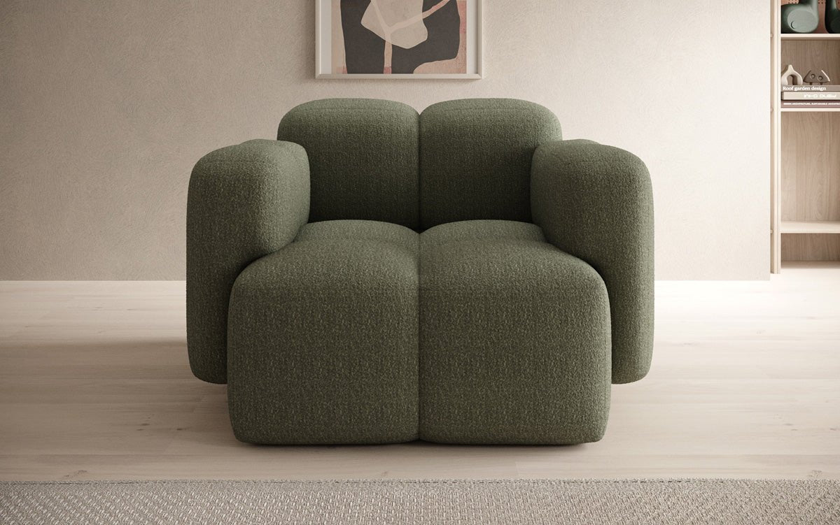 Designer Sofa-Sessel Celly a Bouclé