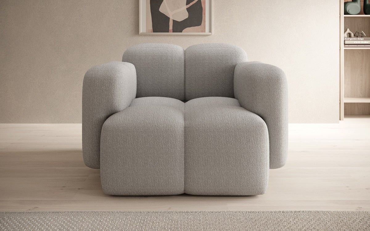 Designer Sofa-Sessel Celly a Bouclé