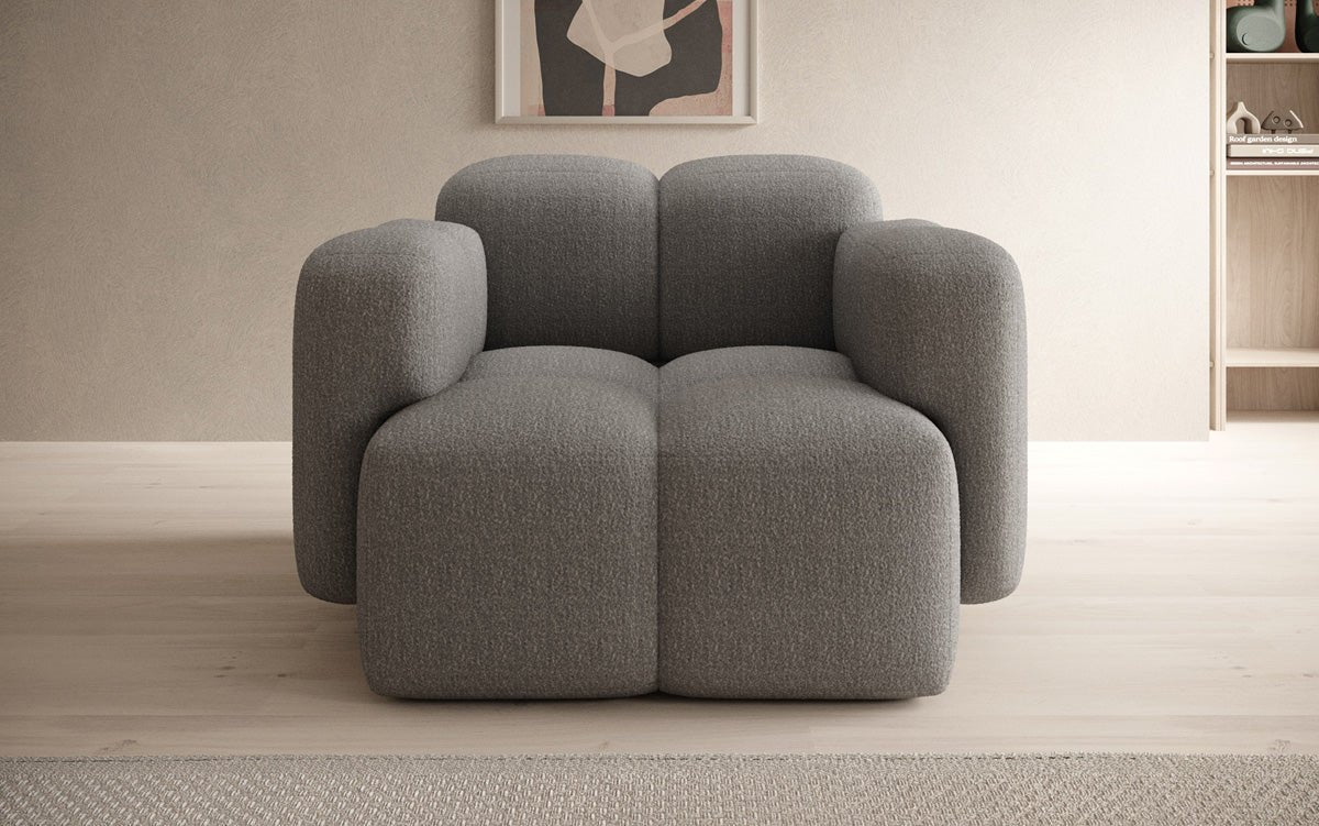 Designer Sofa-Sessel Celly a Bouclé
