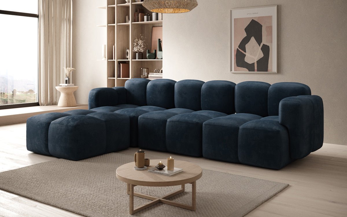 Designer L Sofa Celly aus Samt