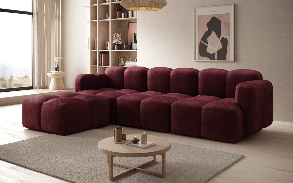 Designer L Sofa Celly aus Samt