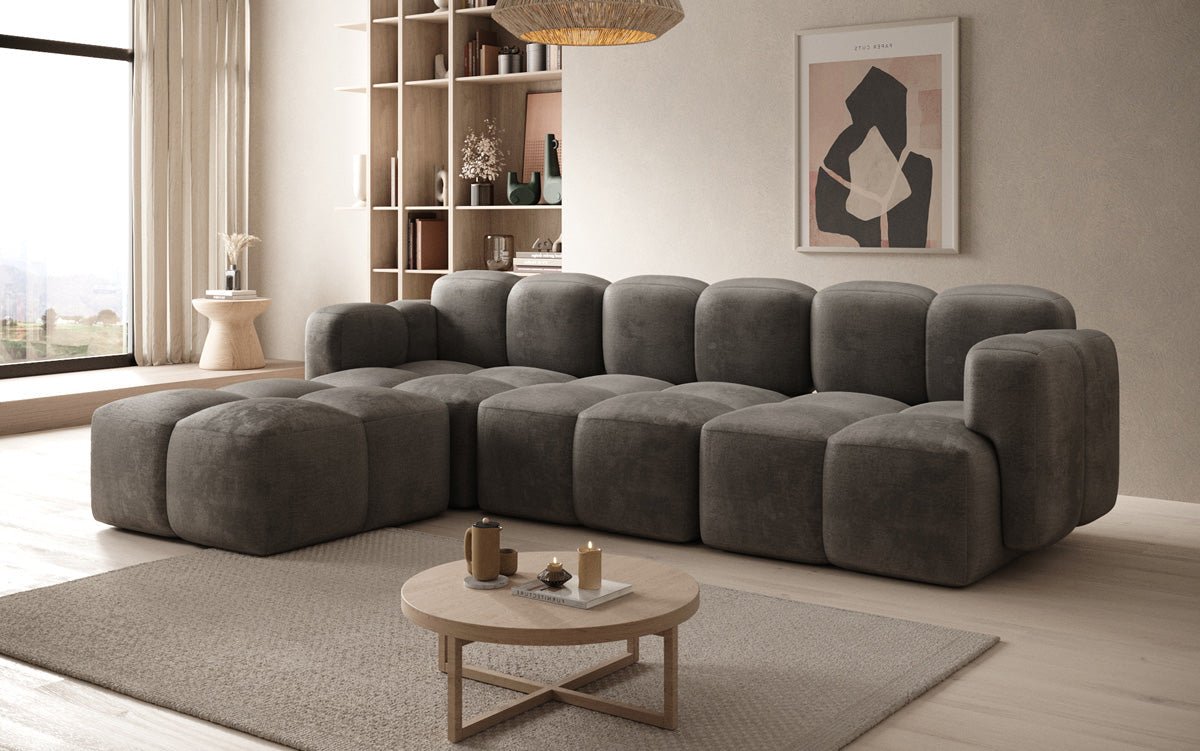 Designer L Sofa Celly aus Samt