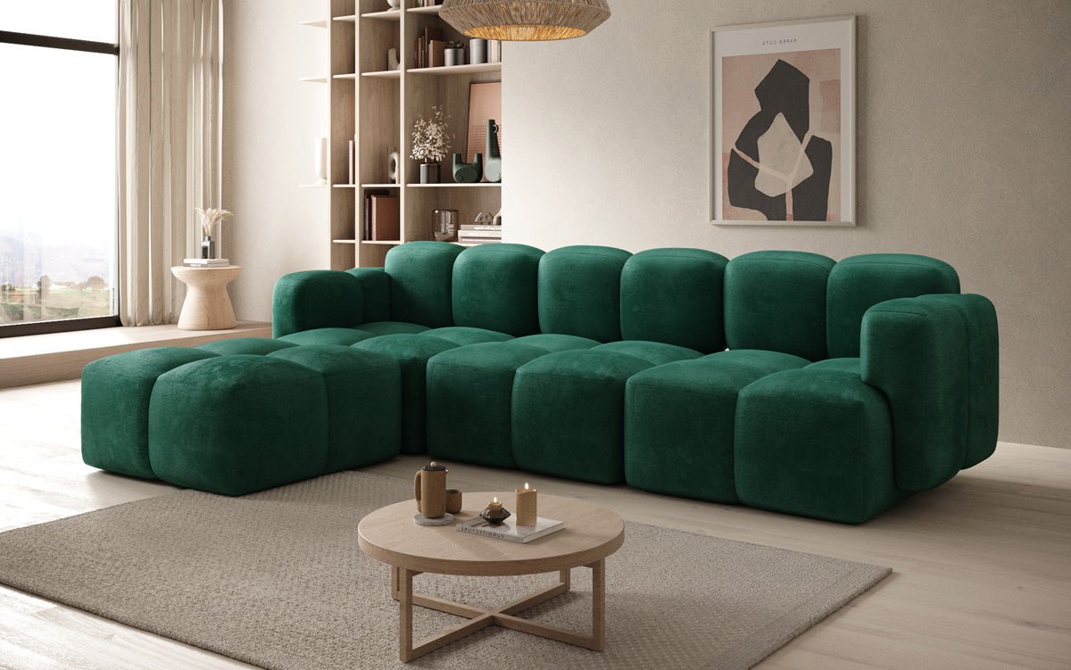 Designer L Sofa Celly aus Samt