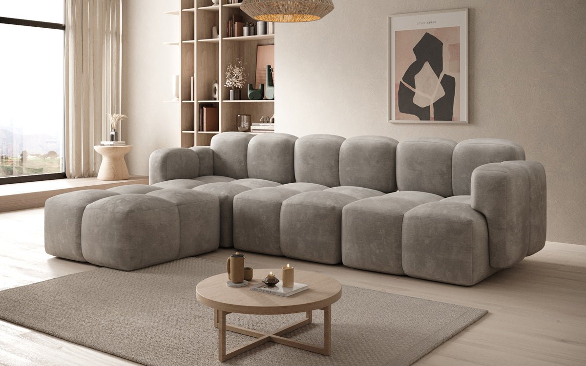 Designer L Sofa Celly aus Samt