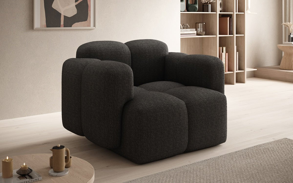 Designer Sofa-Sessel Celly a Bouclé