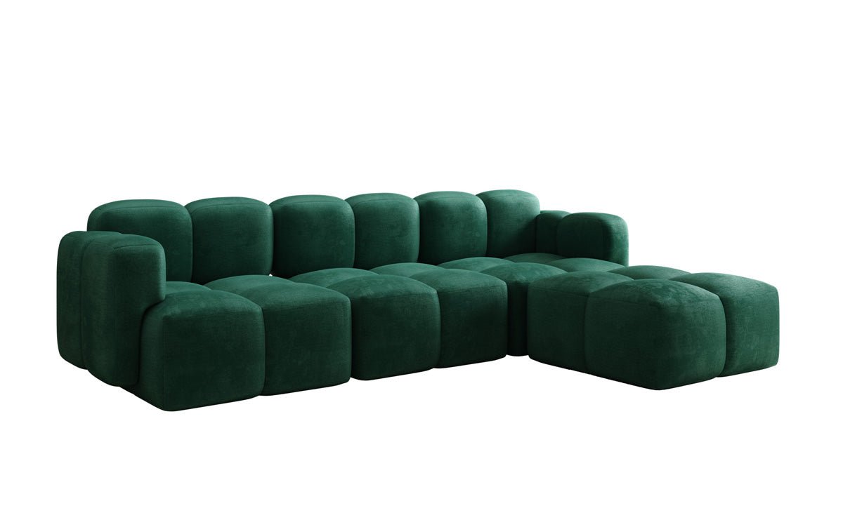 Designer L Sofa Celly aus Samt