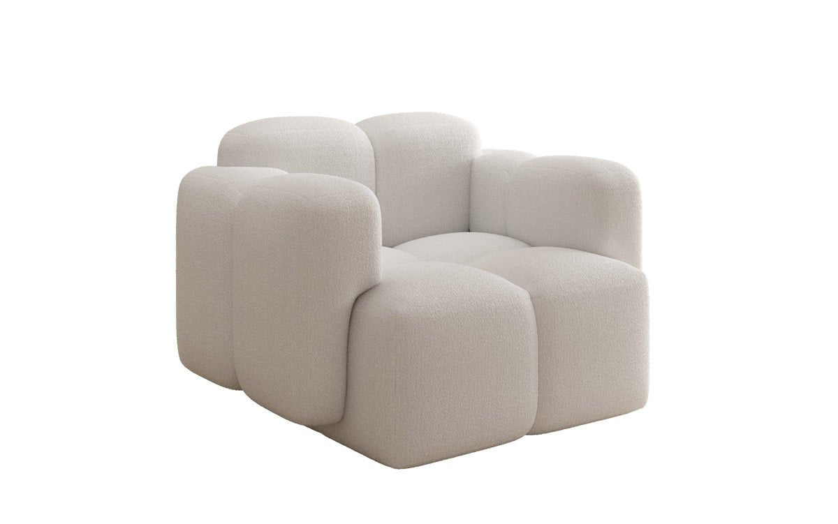 Designer Sofa-Sessel Celly a Bouclé