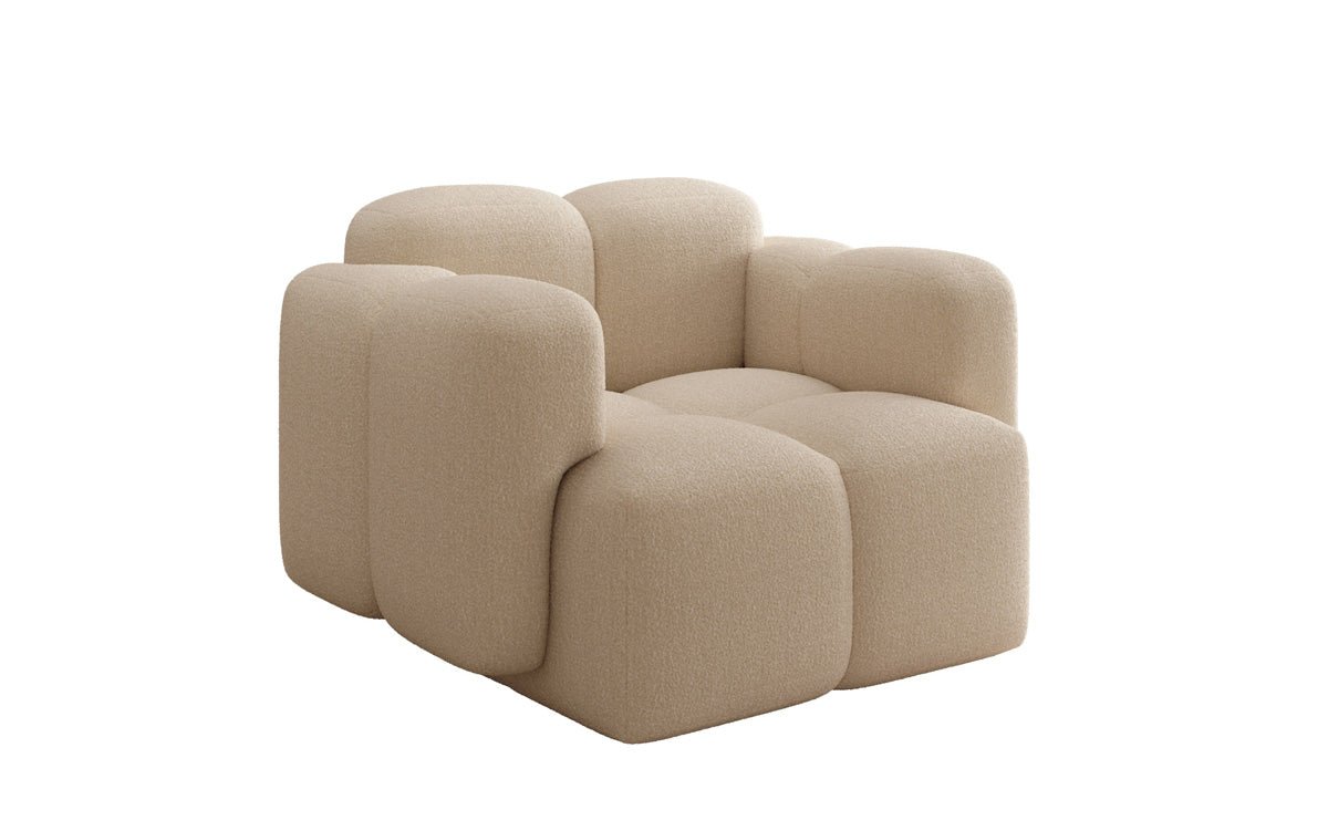 Designer Sofa-Sessel Celly a Bouclé