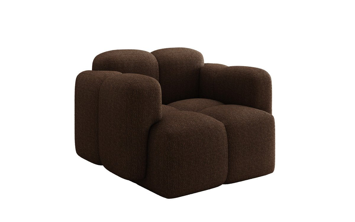 Designer Sofa-Sessel Celly a Bouclé