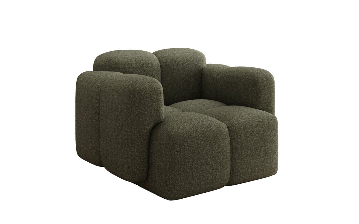 Designer Sofa-Sessel Celly a Bouclé