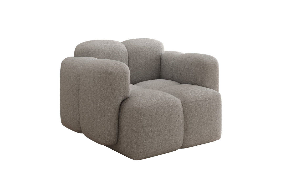 Designer Sofa-Sessel Celly a Bouclé