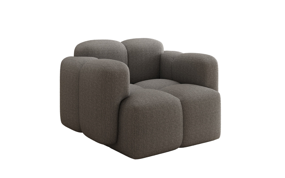 Designer Sofa-Sessel Celly a Bouclé