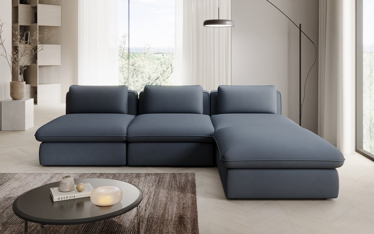 Designer L Sofa Kuschel a Stoff