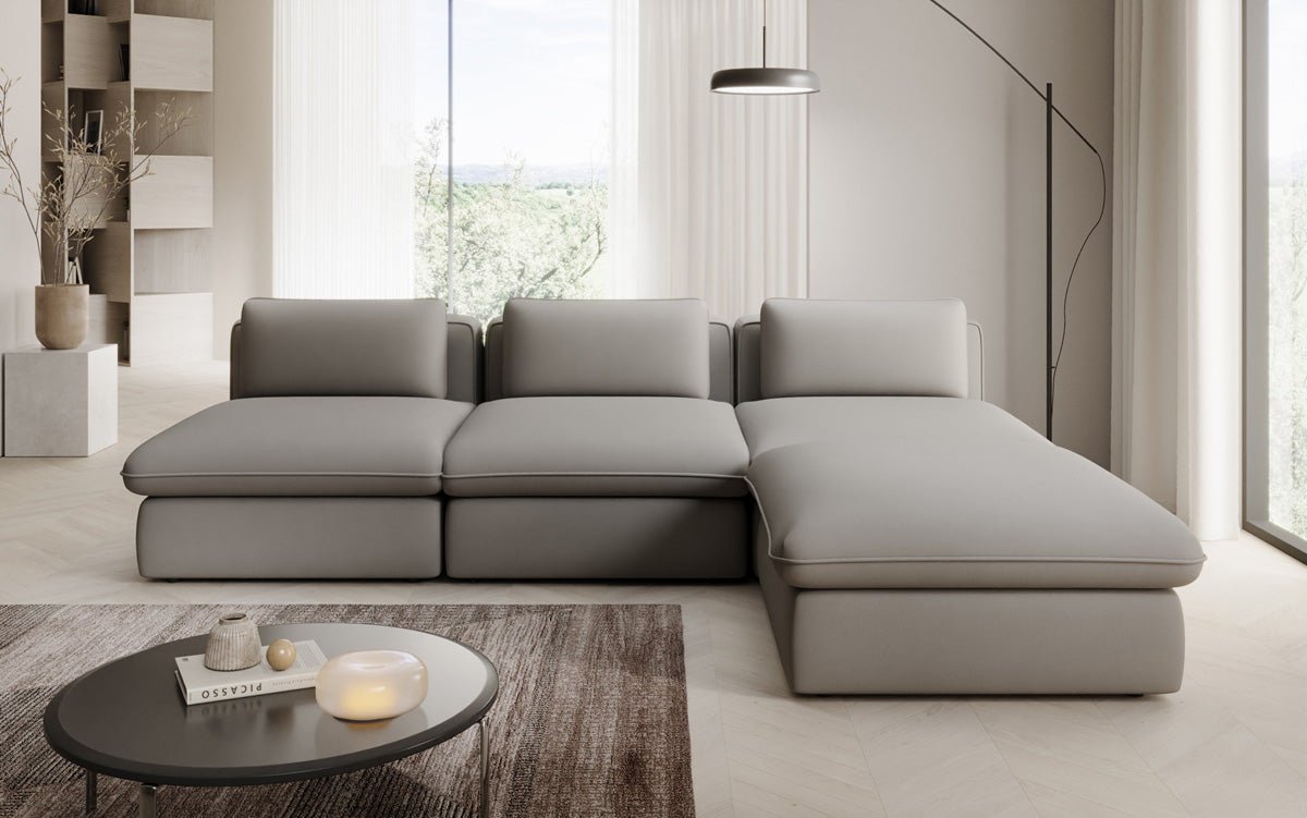 Designer L Sofa Kuschel a Stoff