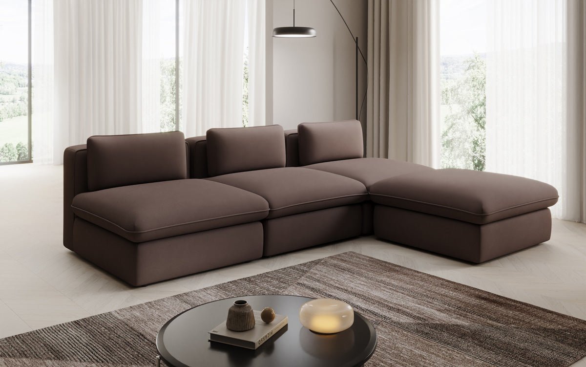 Designer L Sofa Kuschel a Stoff